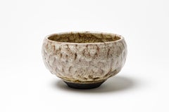 Pink glazed ceramic bowl by Gisèle Buthod Garçon, circa 1980-1990