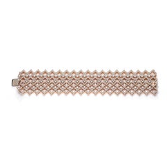 Armband aus Roségold und Diamanten