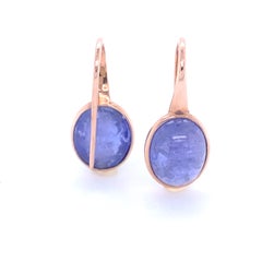 Pink Gold and Tourmaline Earrings