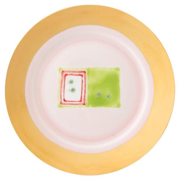Pink Gold Bread Rim Plate For Sale