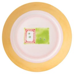 Pink Gold Bread Rim Plate