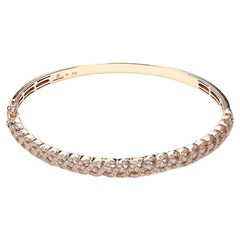 Pink Gold Diamod Bangle