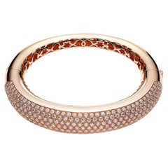 Bracelet en or rose avec diamants