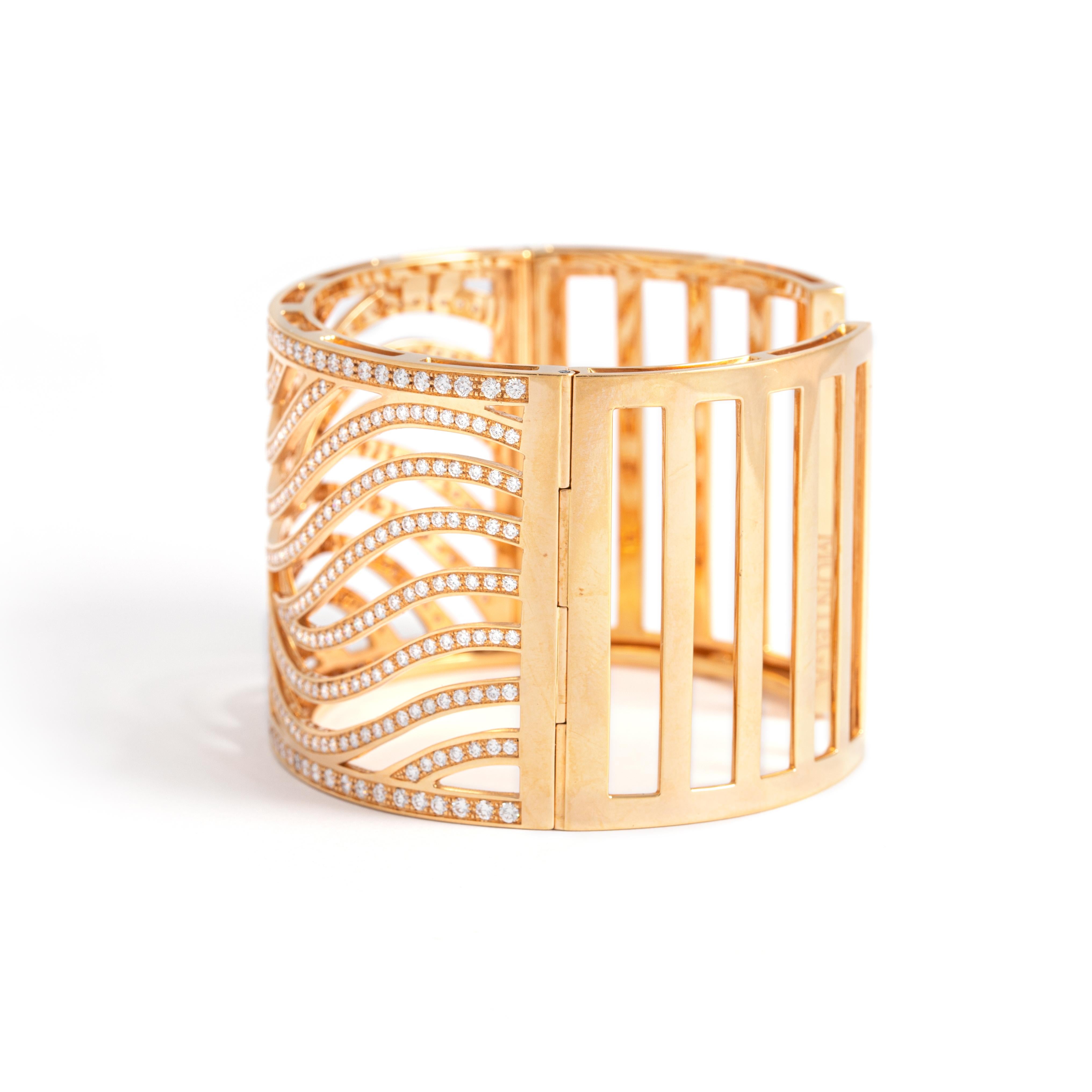 diamond pink gold bracelet