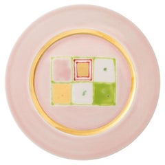 Assiette creuse en or rose