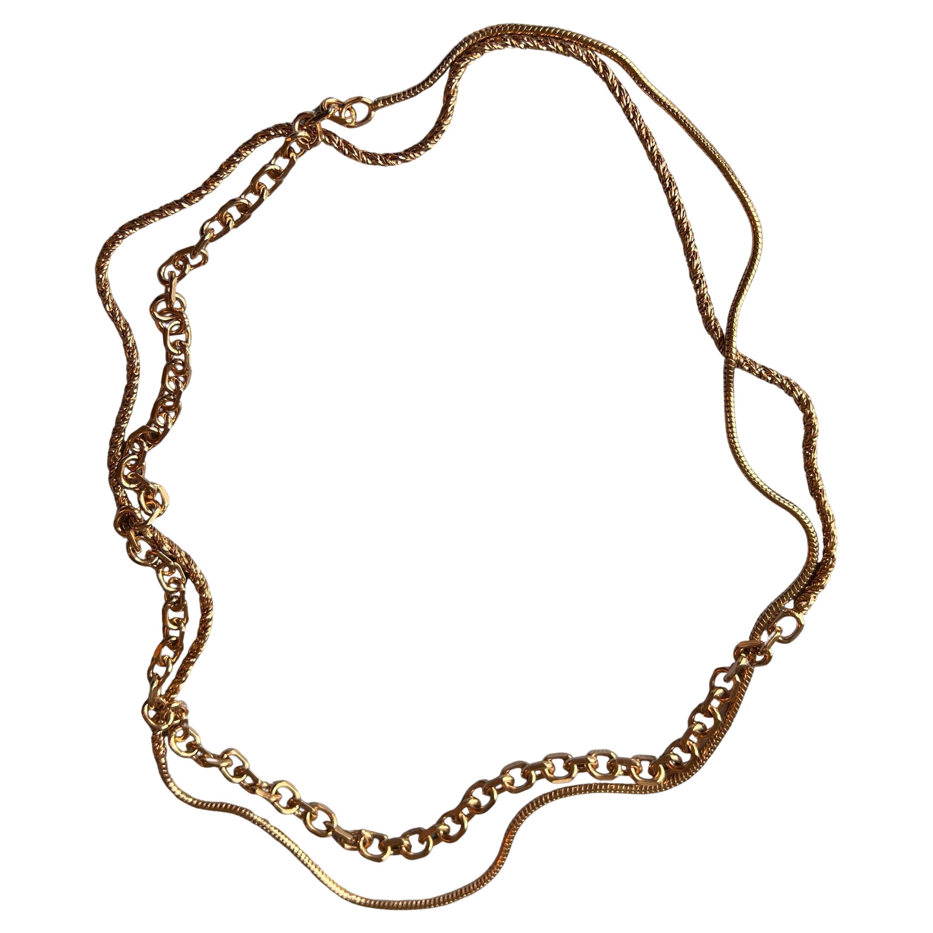 Collar de Cadena Gruesa Rosa Statement Moderno en venta