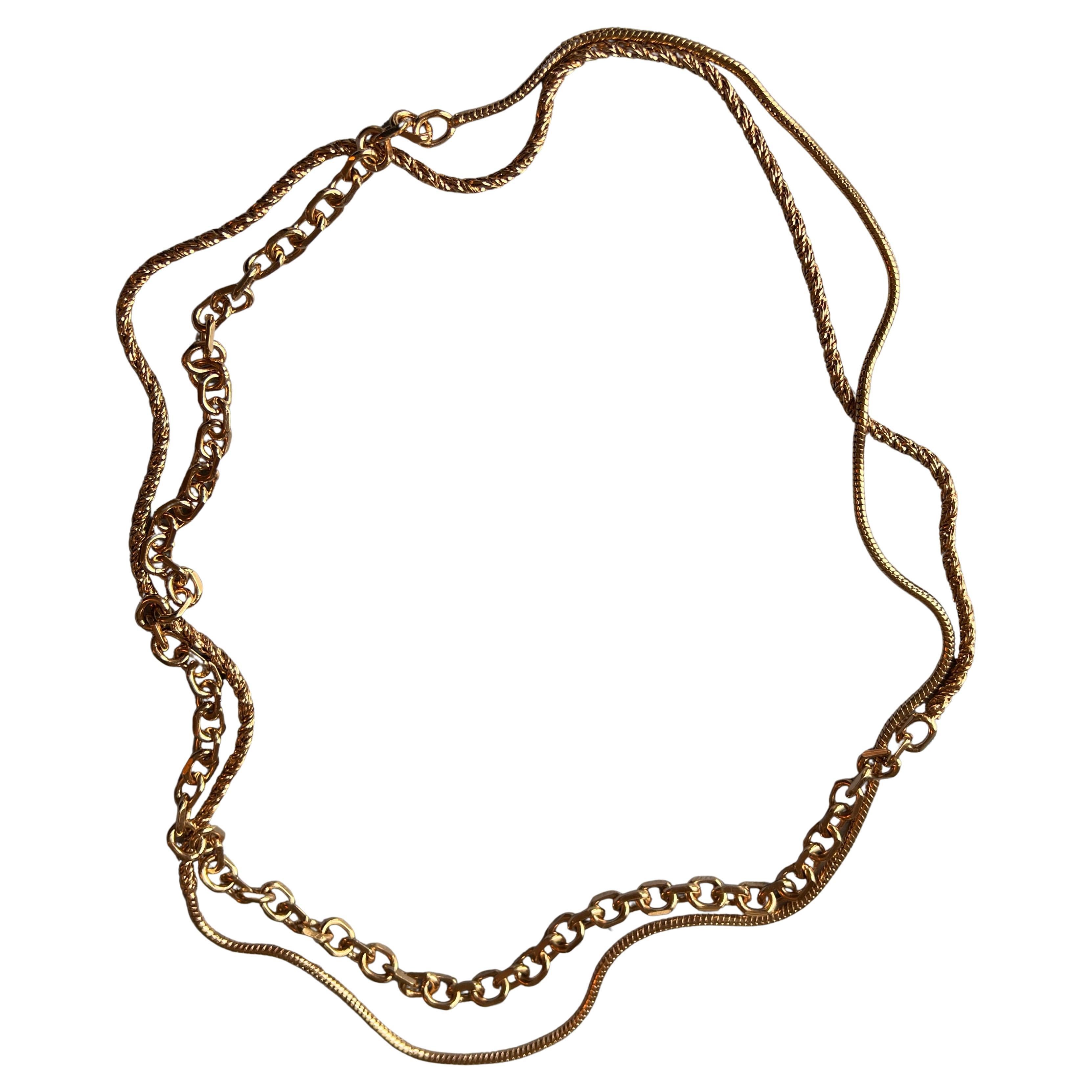 Collar de Cadena Gruesa Rosa Statement en venta