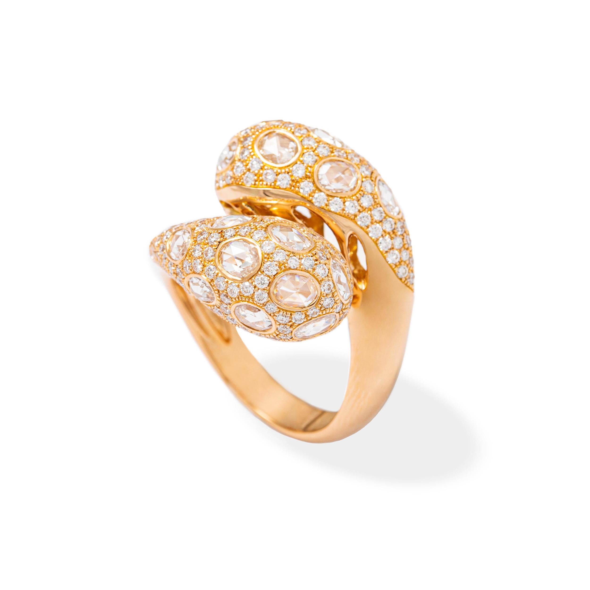 Contemporary Pink Gold Ring For Sale