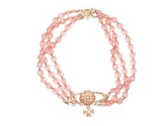 Pink & Gold-Tone Vivienne Westwood Beaded Orb Necklace