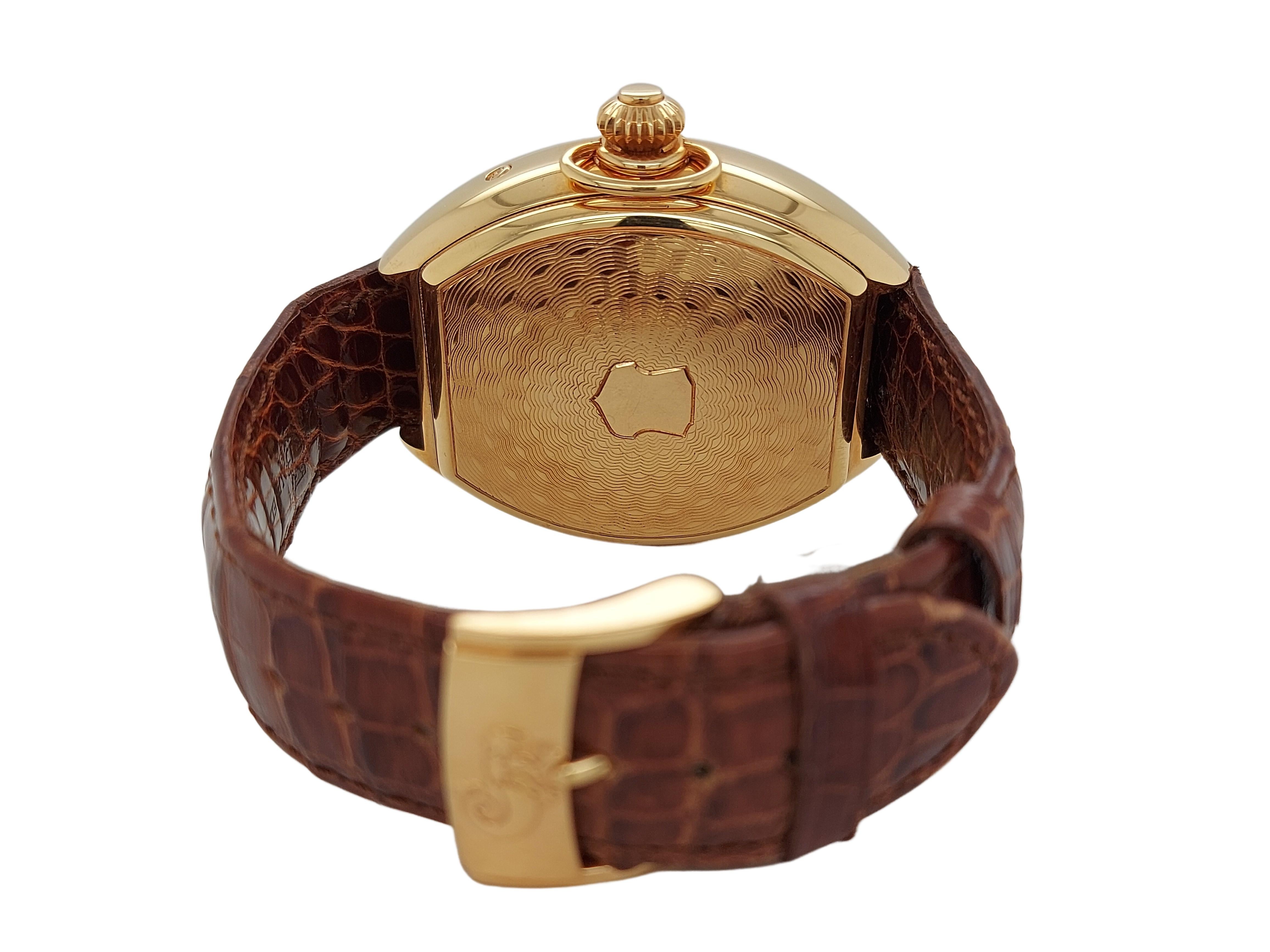 Women's or Men's Pink Gold Van Der Bauwede Quantième annuel 4saisons Wrist Watch- Limited Edition For Sale
