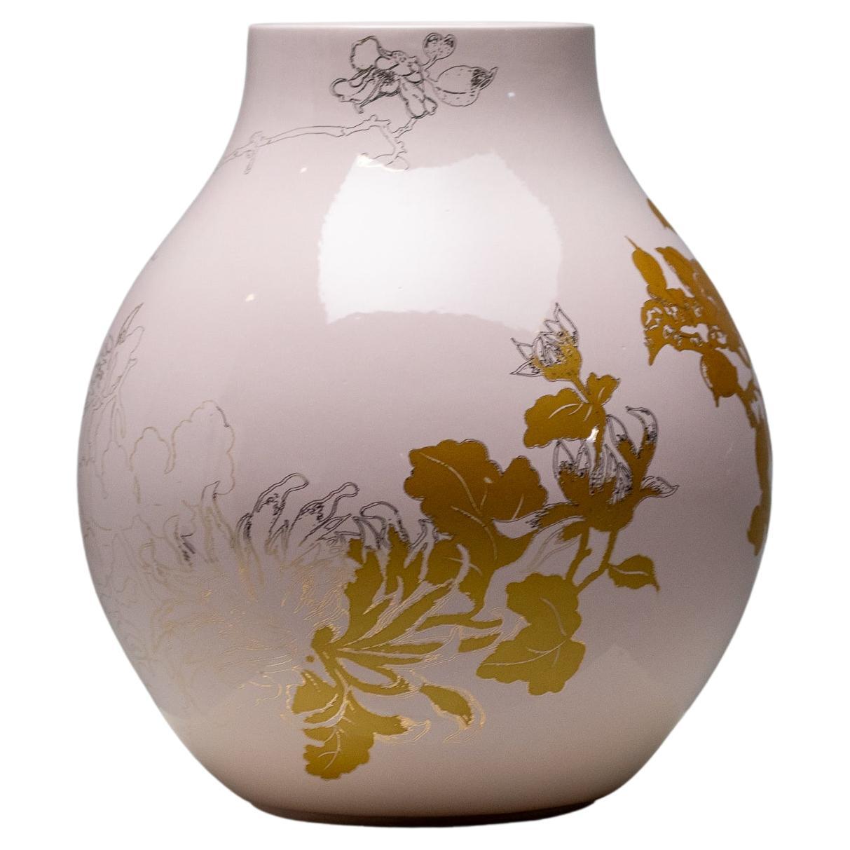Pink & Gold Vase by Hella Jongerius 
