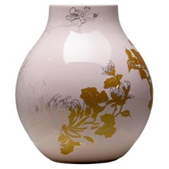Vase in Rosa und Gold von Hella Jongerius 