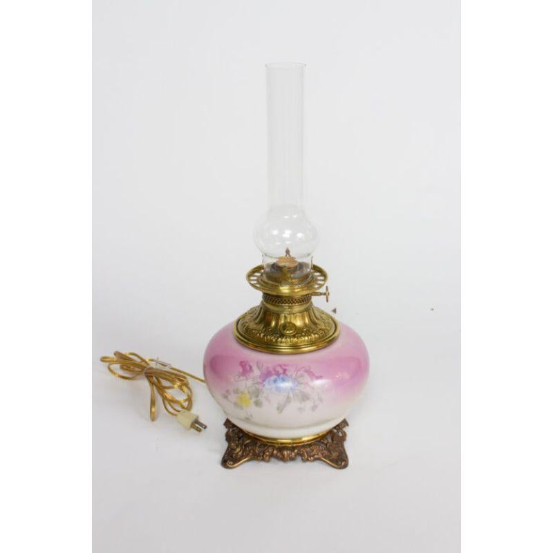 American Pink Gone with The Wind Lamp For Sale