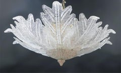 Pink Graniglia Murano Flush Mount