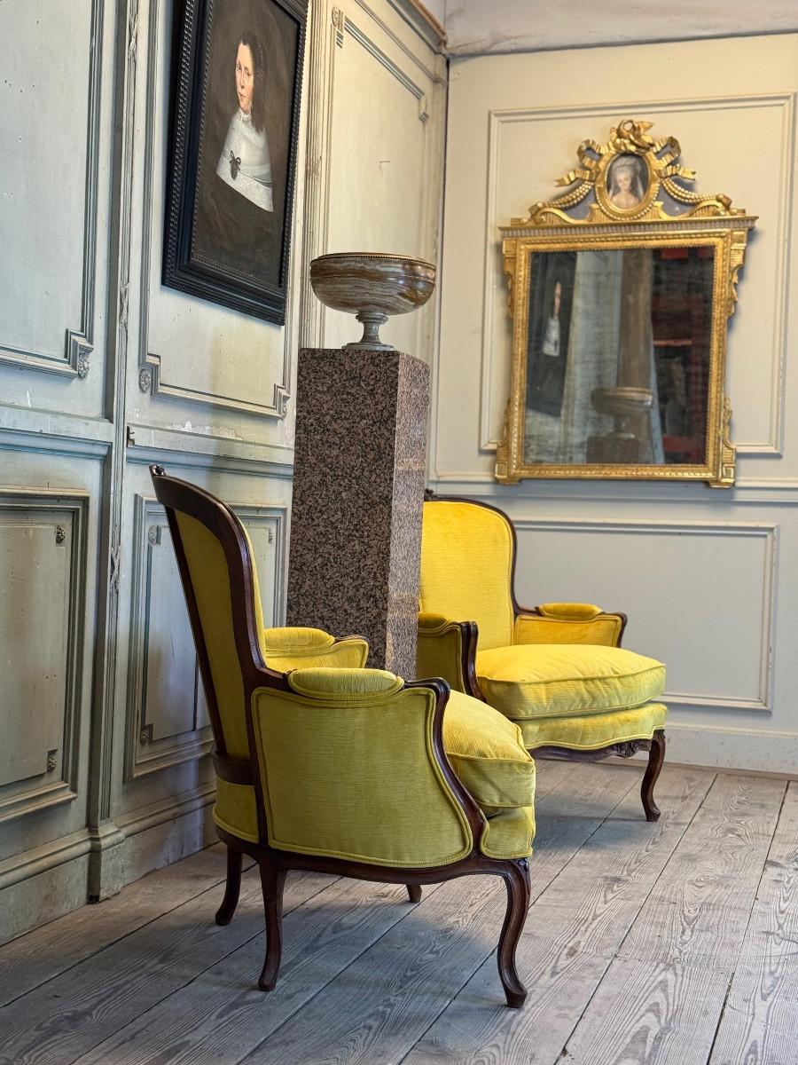 French Pink granite base, circa 1940 For Sale