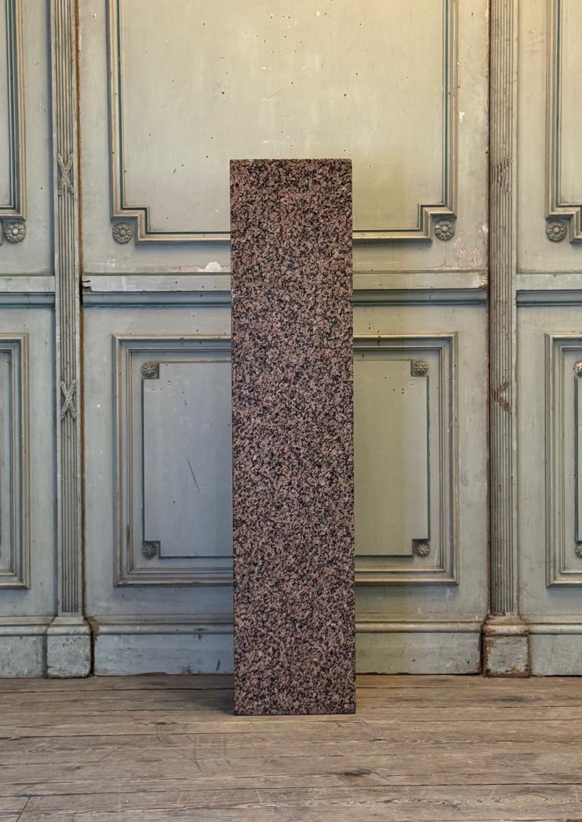 Bronze Pink granite base, circa 1940 For Sale