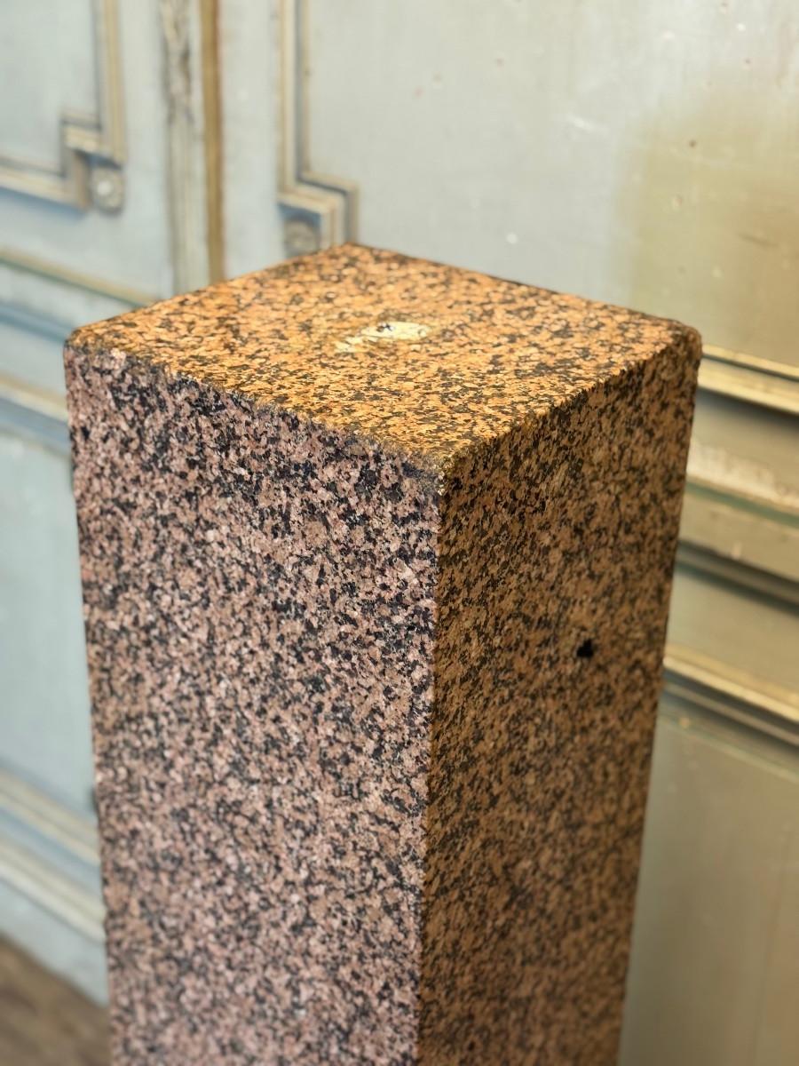 Pink granite base, circa 1940 For Sale 1