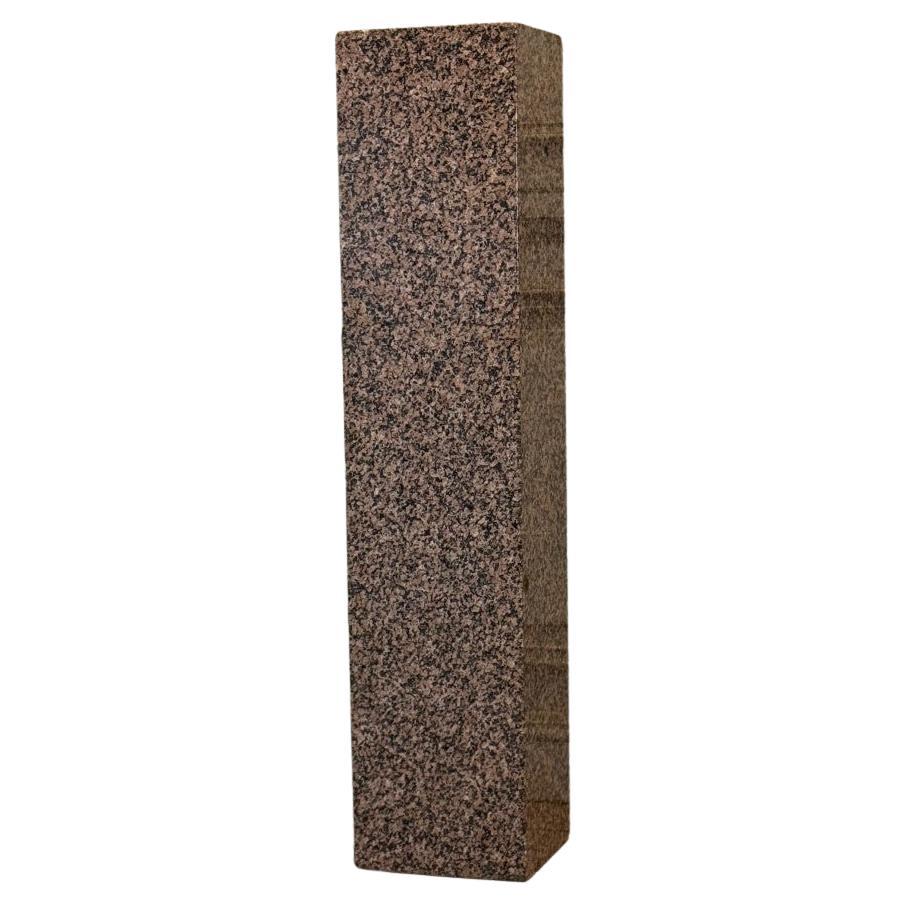 Pink granite base, circa 1940 For Sale