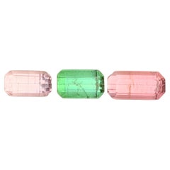 Pink, Green & Baby Pink Natural Tourmaline Loose Gemstones Lot 6.05 Ct-Jewelry