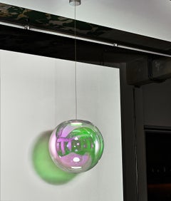 Pink-Green Iris Globe "30" by Sebastian Scherer