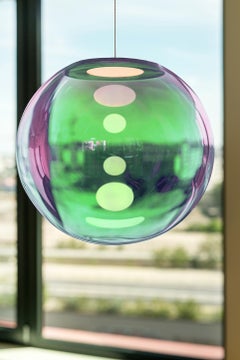 Pink-Green Iris Globe "40" by Sebastian Scherer