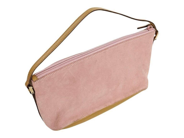 Pink Gucci Suede Mini Handle Bag For Sale at 1stdibs