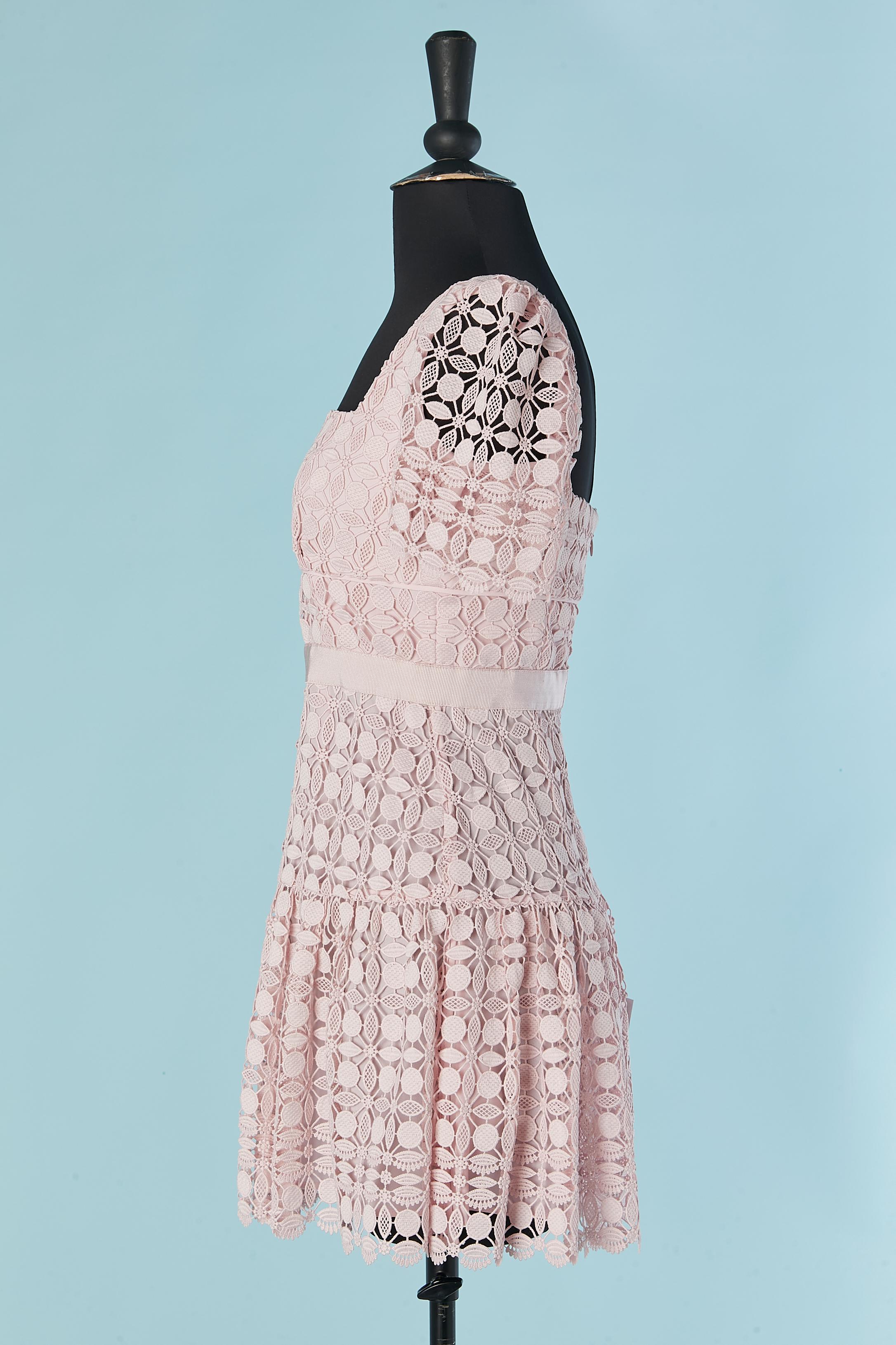 Women's Pink guipure cocktail dress SELF-PORTRAIT New For Sale