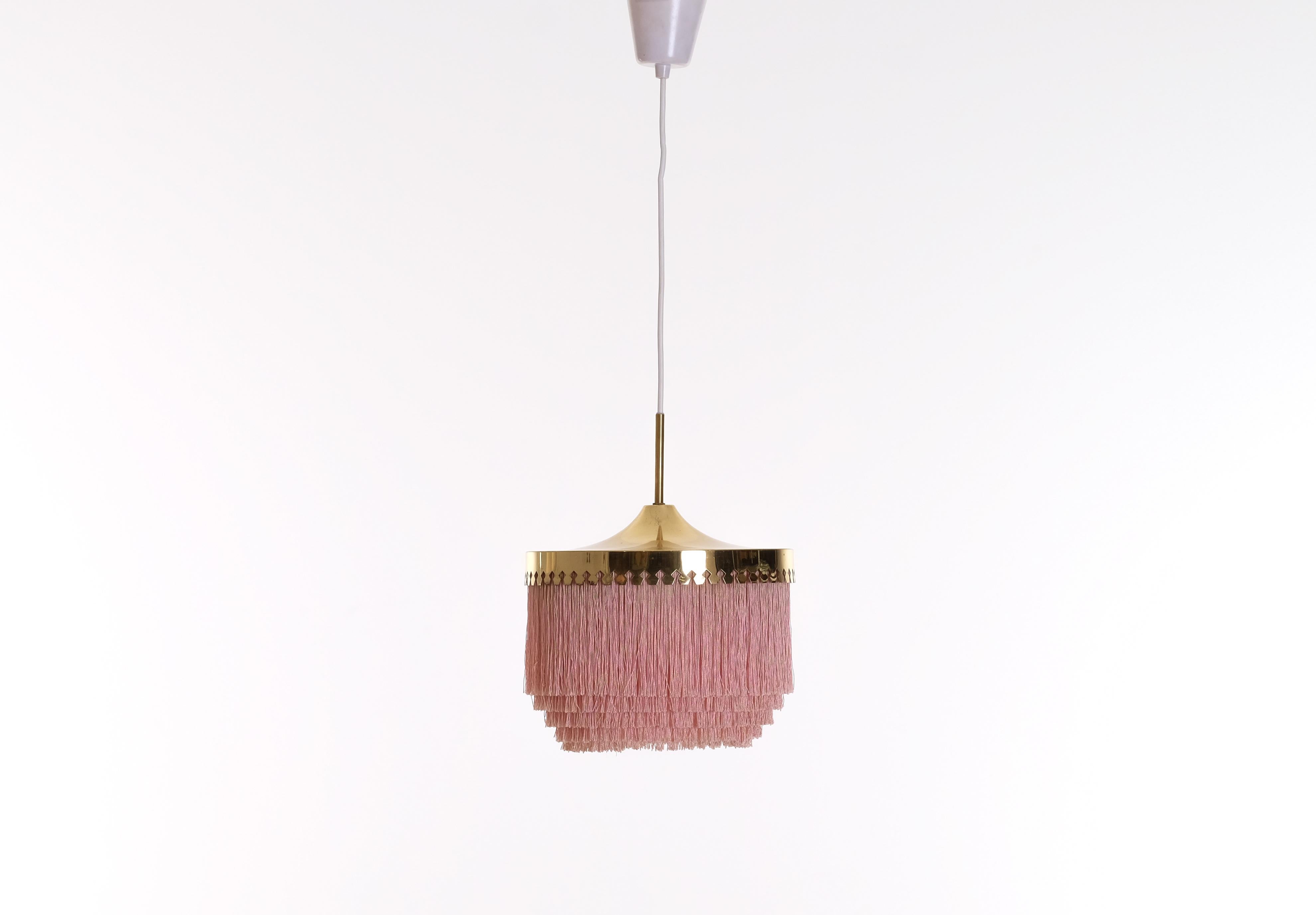 Scandinavian Modern Pink Hans-Agne Jakobsson Ceiling Lamp Model T601, 1960s For Sale