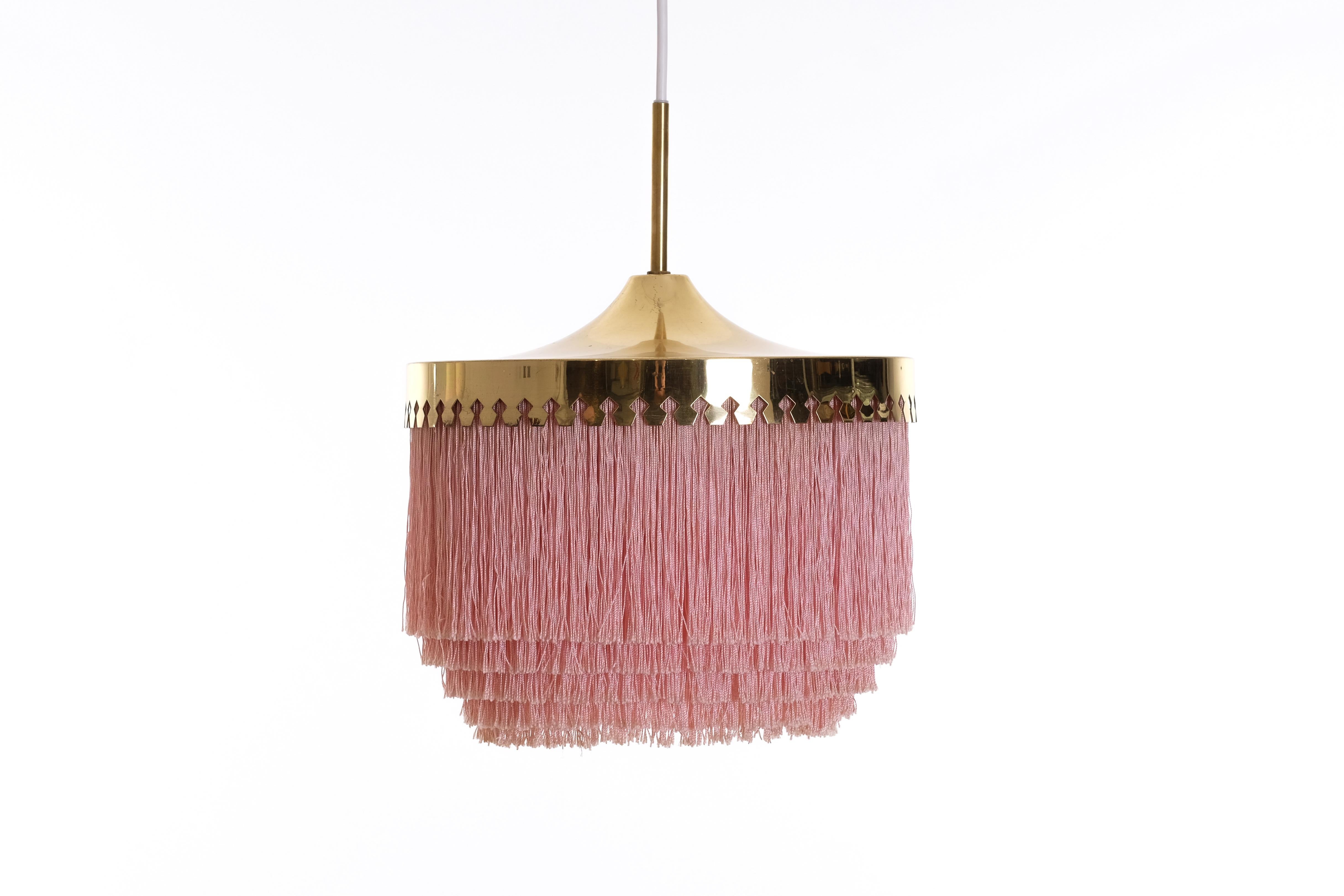 Swedish Pink Hans-Agne Jakobsson Ceiling Lamp Model T601, 1960s For Sale