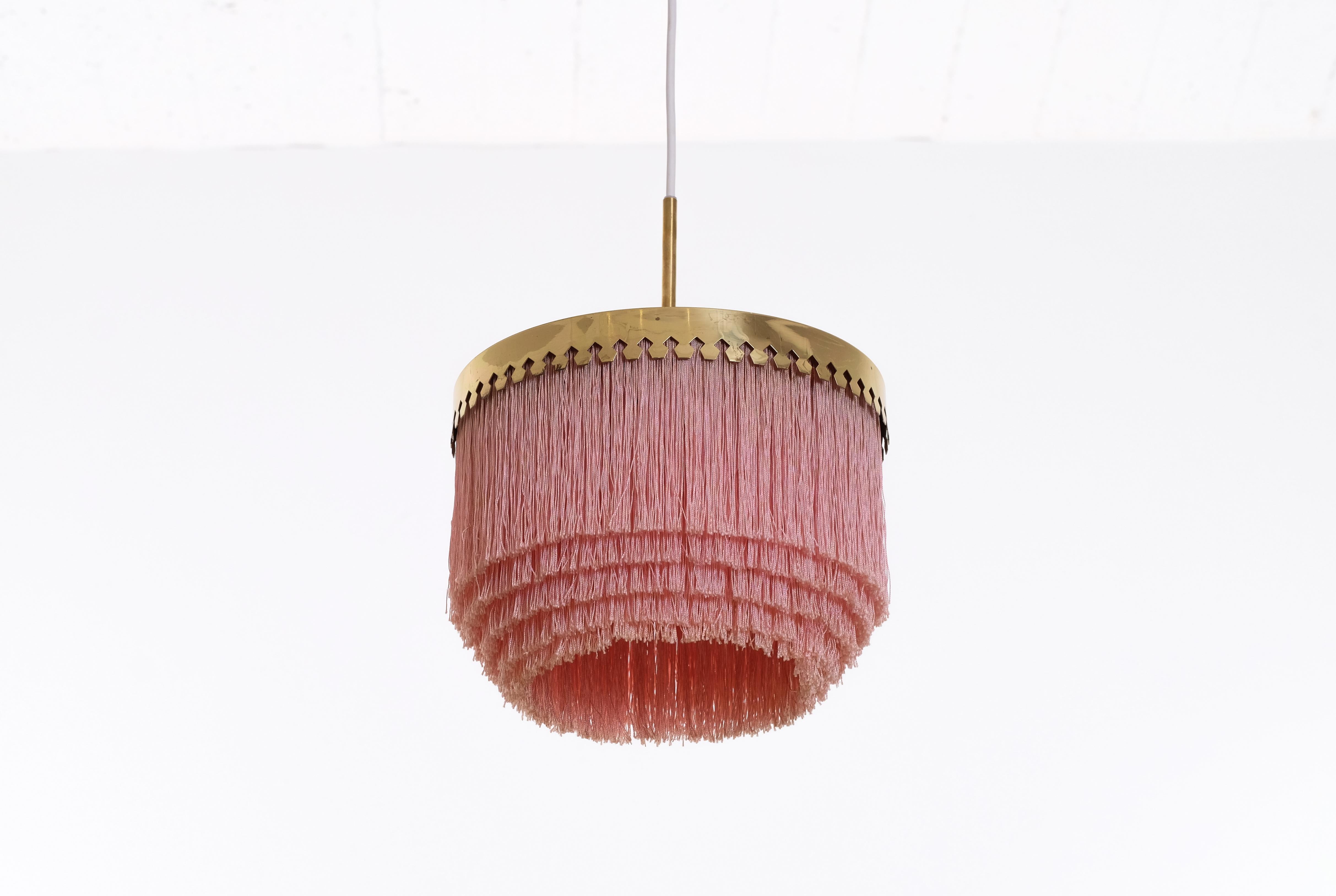 Pink Hans-Agne Jakobsson Ceiling Lamp Model T601, 1960s In Good Condition For Sale In Stockholm, SE