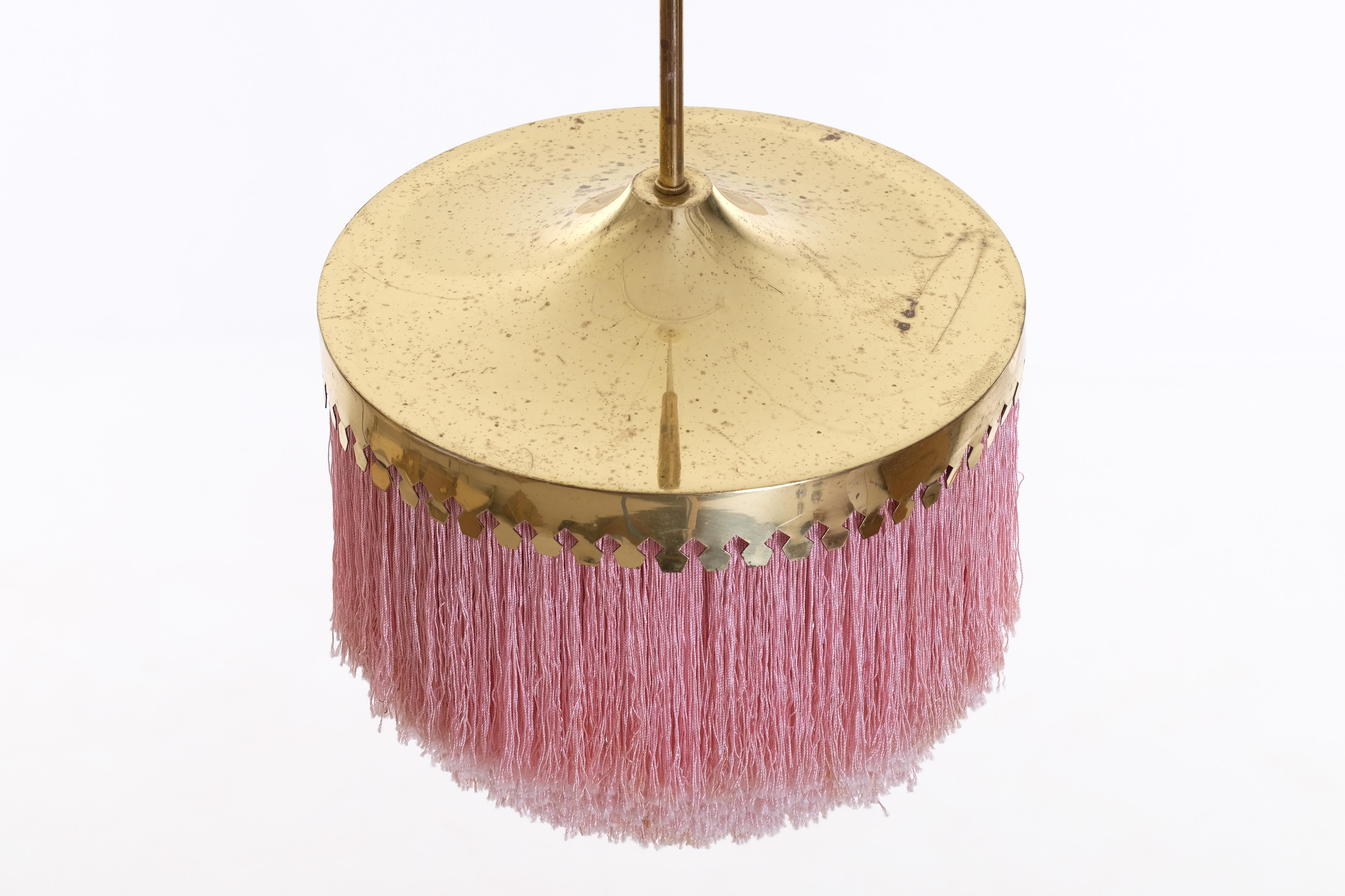 Pink Hans-Agne Jakobsson Ceiling Lamp Model T601, 1960s In Good Condition For Sale In Stockholm, SE