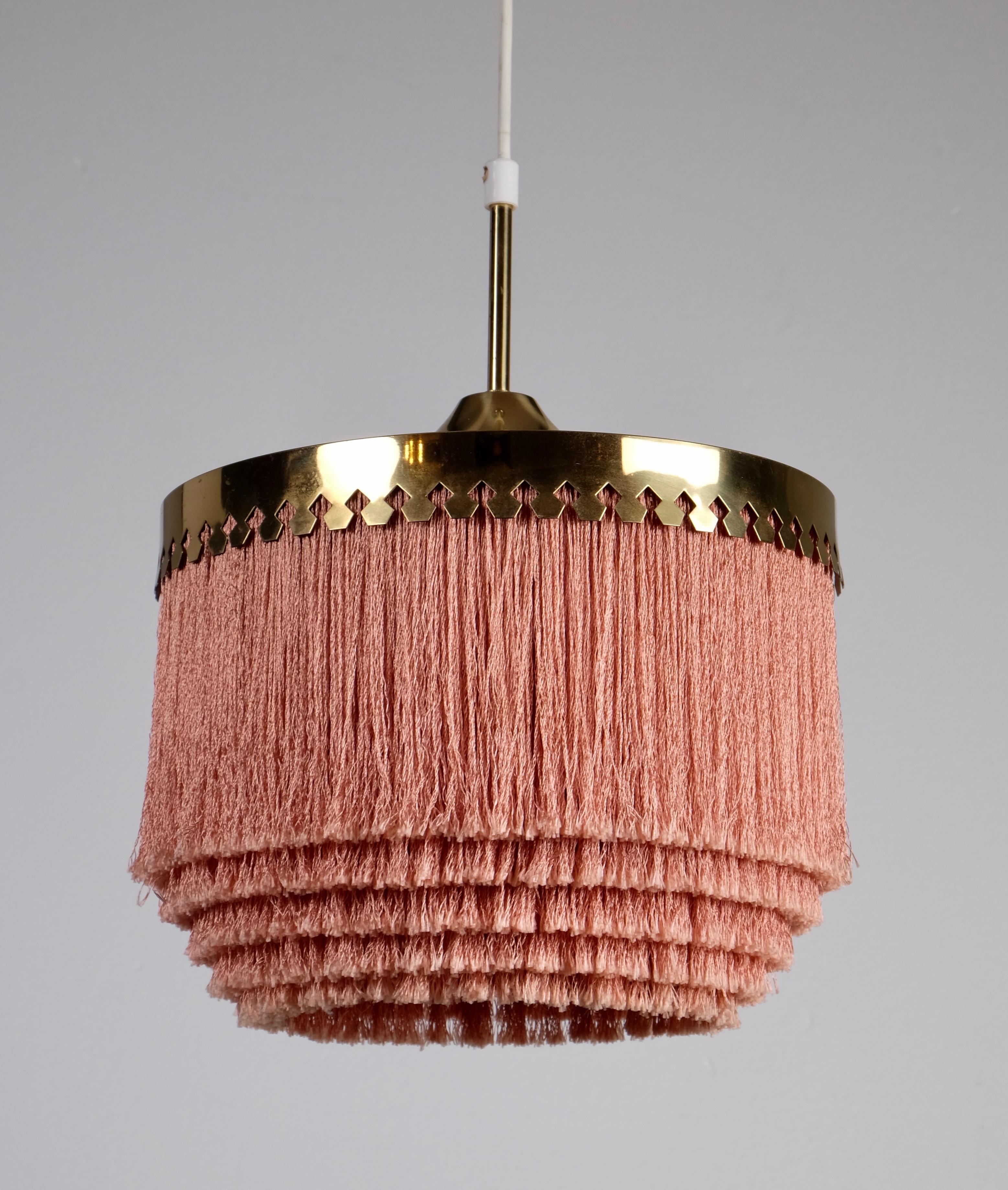Mid-20th Century Pink Hans-Agne Jakobsson Ceiling Lamp Model T601, 1960s For Sale