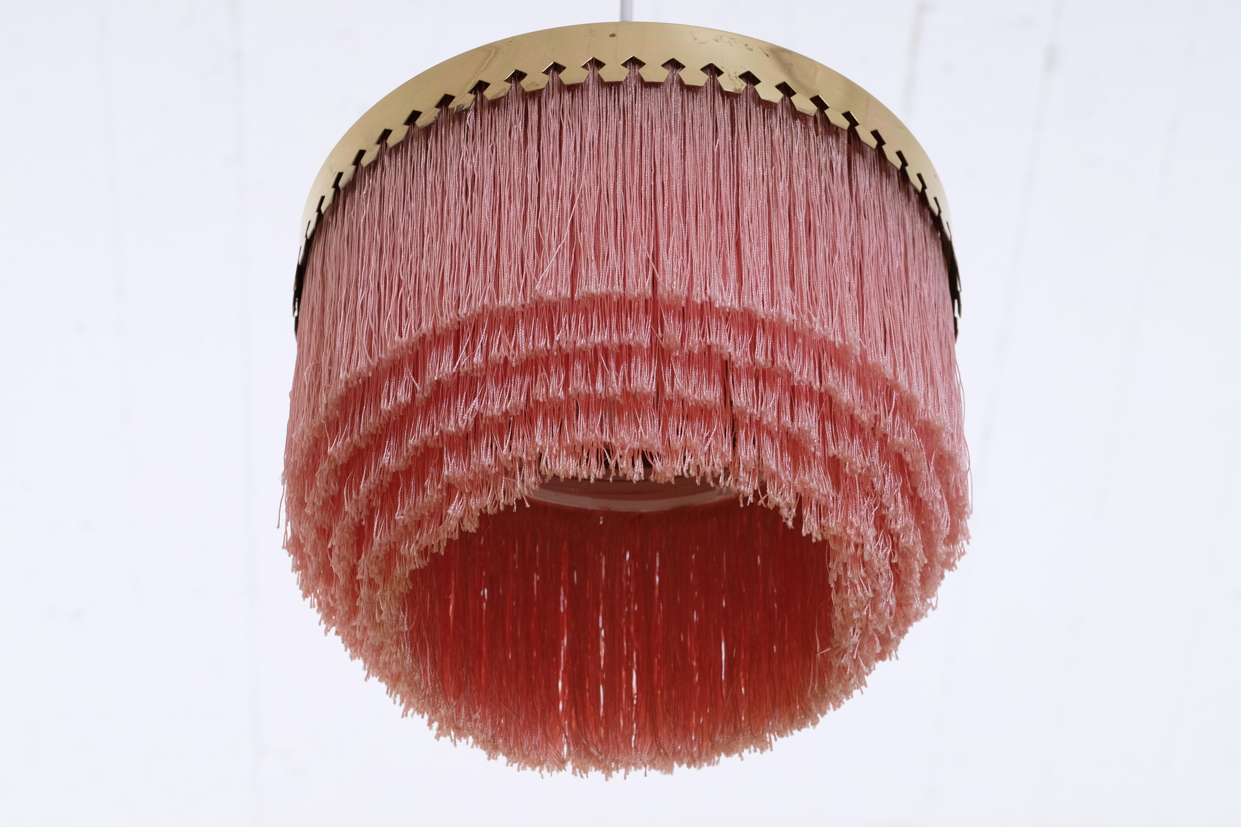 Pink Hans-Agne Jakobsson Ceiling Lamp Model T601, 1960s For Sale 1