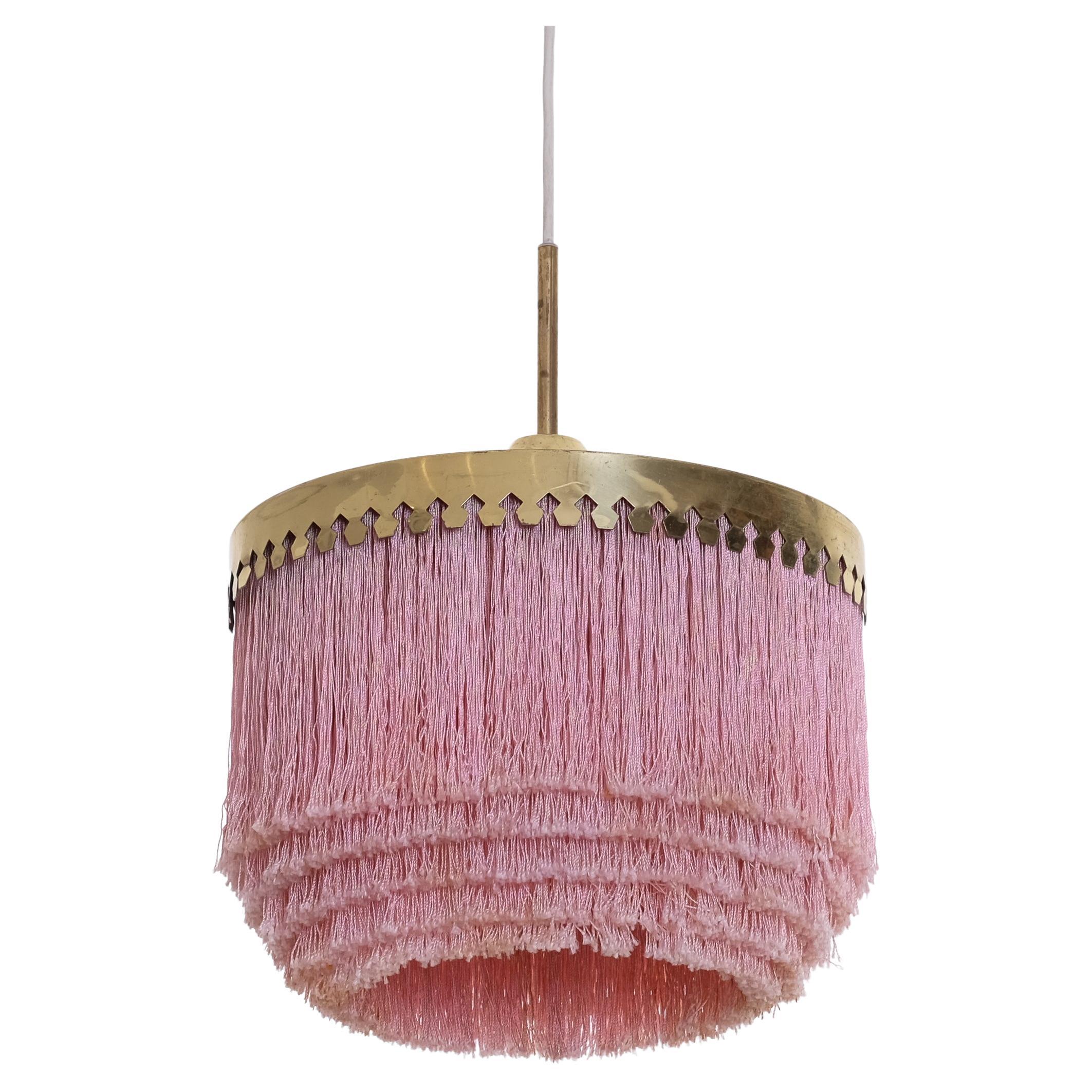 Pink Hans-Agne Jakobsson Ceiling Lamp Model T601, 1960s