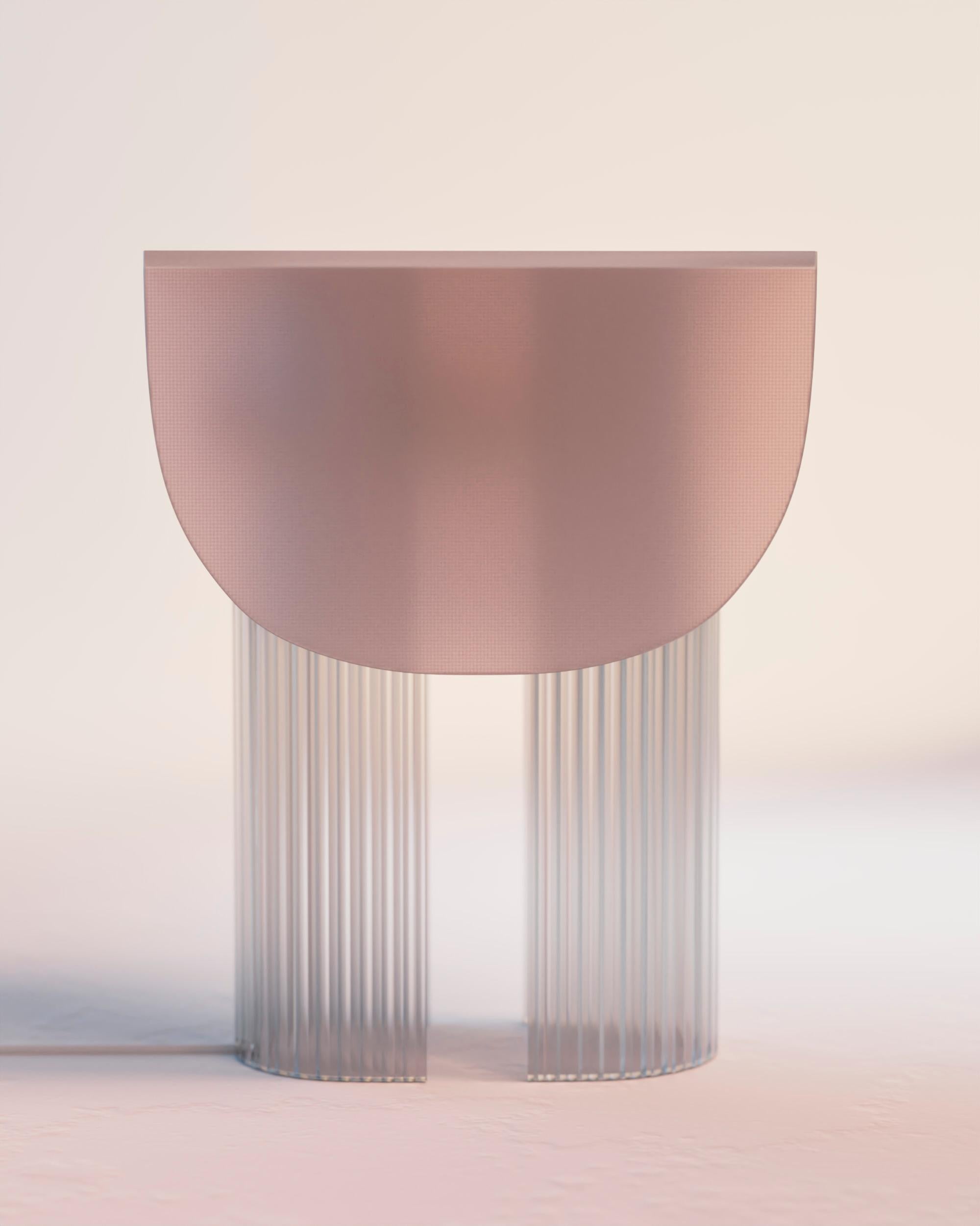 Pink Helia Table Lamp by Glass Variations In New Condition For Sale In Geneve, CH