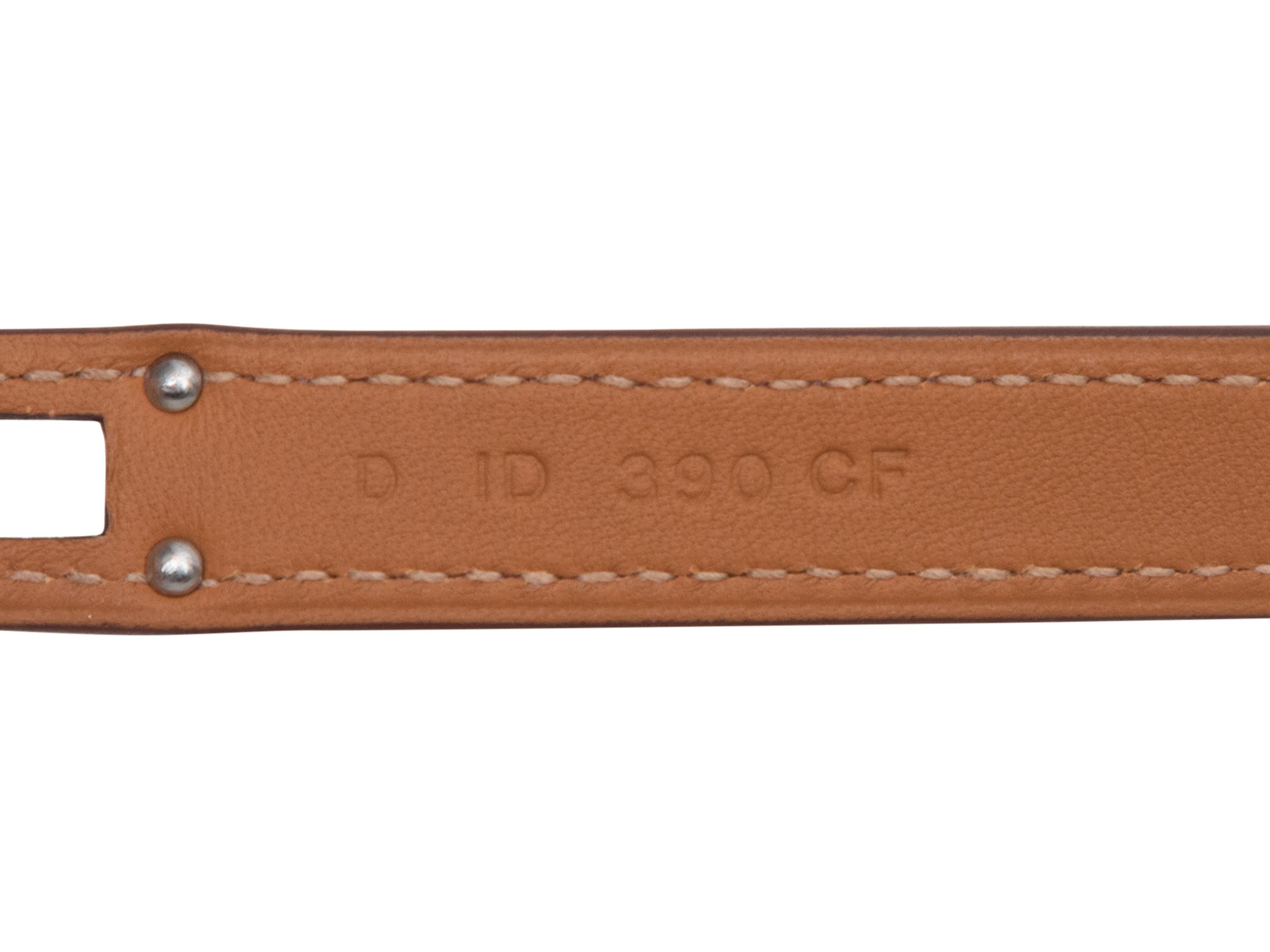 Pulsera Hermes Rosa Cocodrilo Mini Kelly Doble Vuelta en venta 1