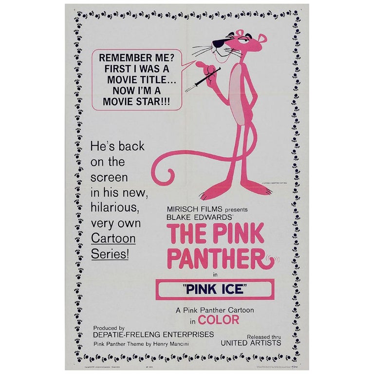 Pink Ice (1965) Poster at 1stDibs | poster pink panther, show me a picture  of