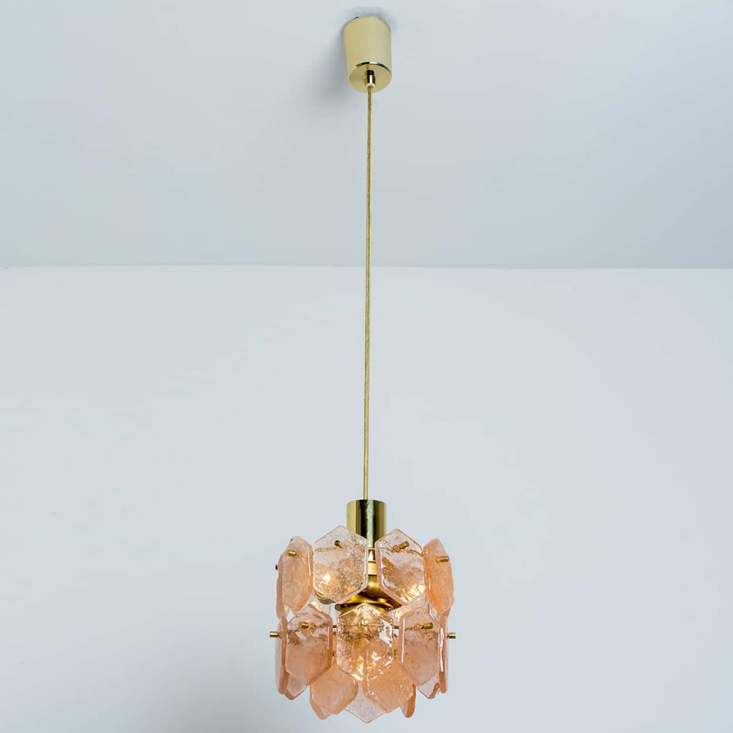 Araña de cristal rosa hielo de Kalmar Franken, 1960 en venta 3