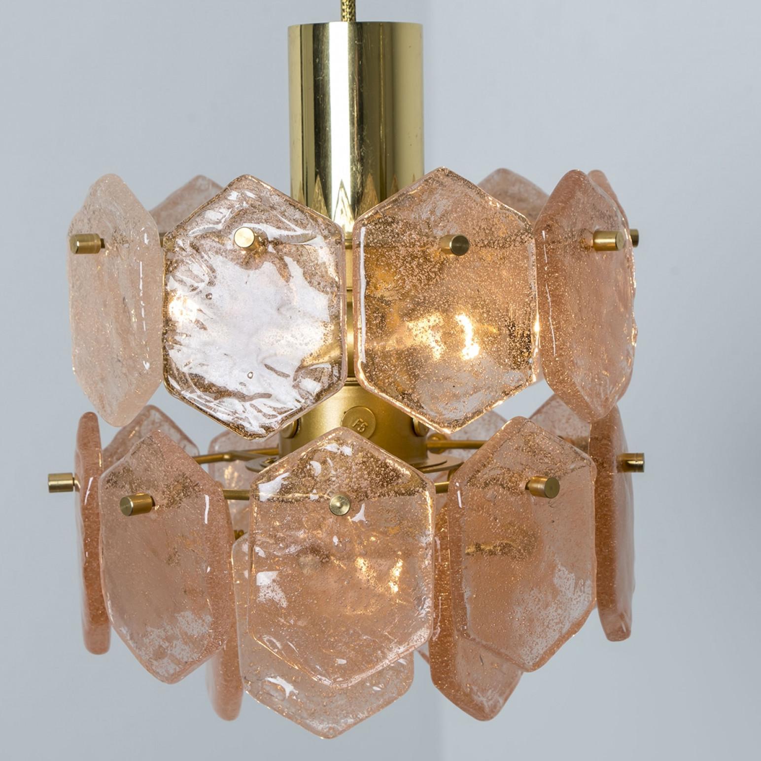 Araña de cristal rosa hielo de Kalmar Franken, 1960 en venta 4