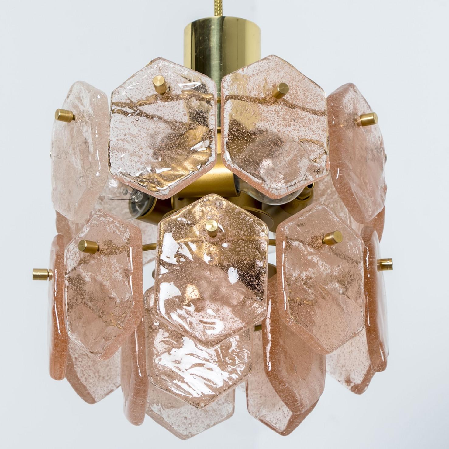 Araña de cristal rosa hielo de Kalmar Franken, 1960 en venta 6