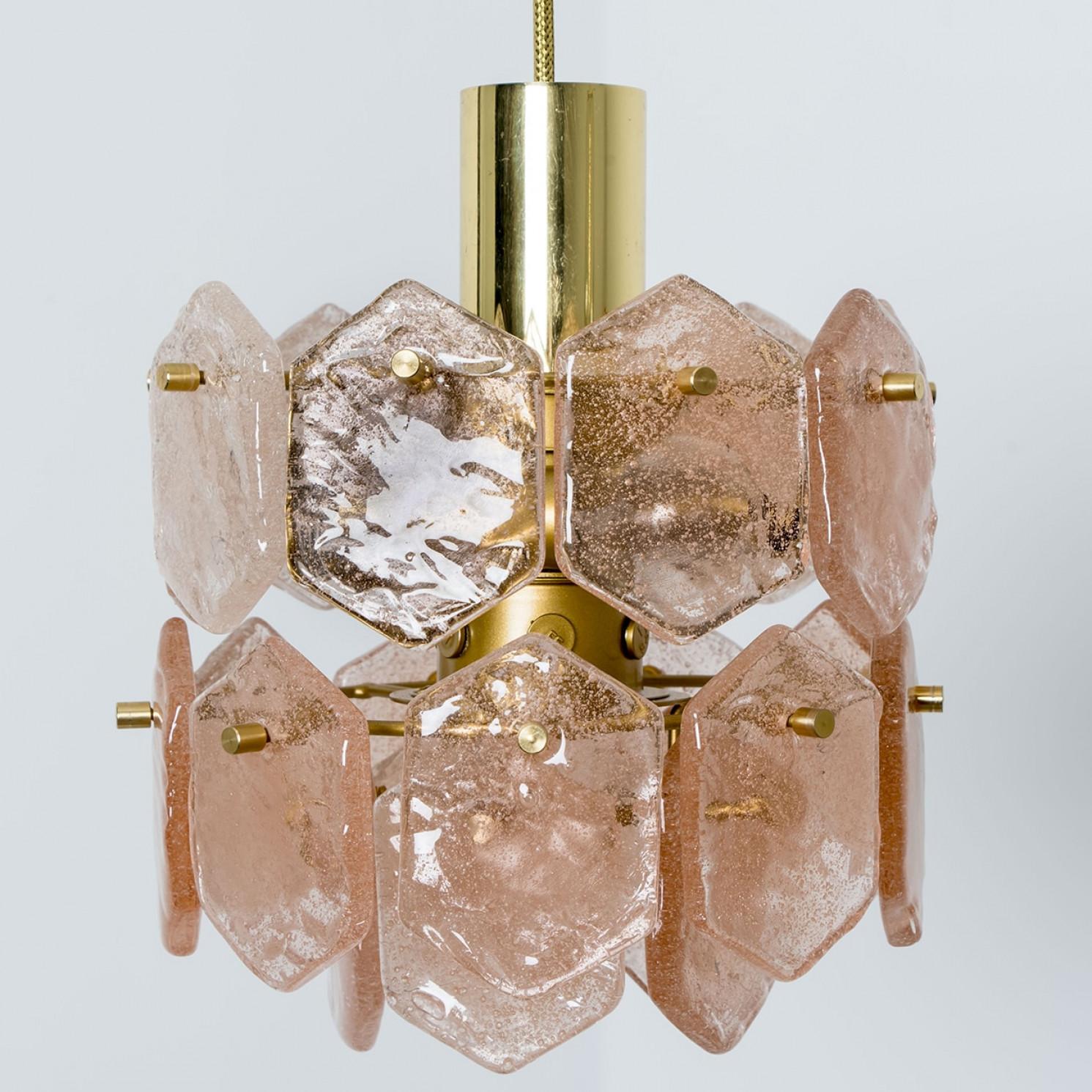 Araña de cristal rosa hielo de Kalmar Franken, 1960 en venta 7