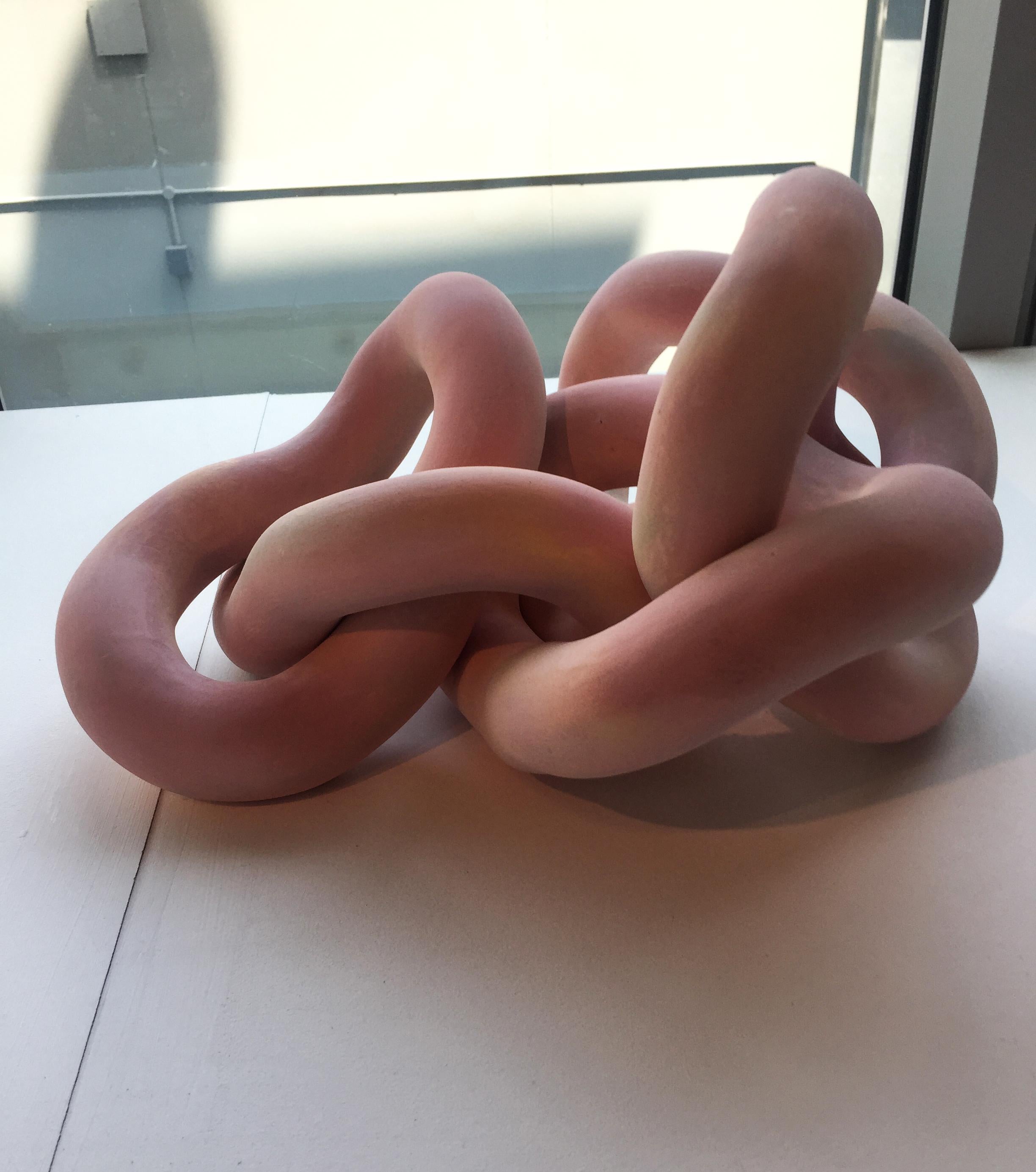 Pink Iilusion by Hua Wang, a Contemporary Interlinked Ceramic Sculpture, 2019 In New Condition In London, GB