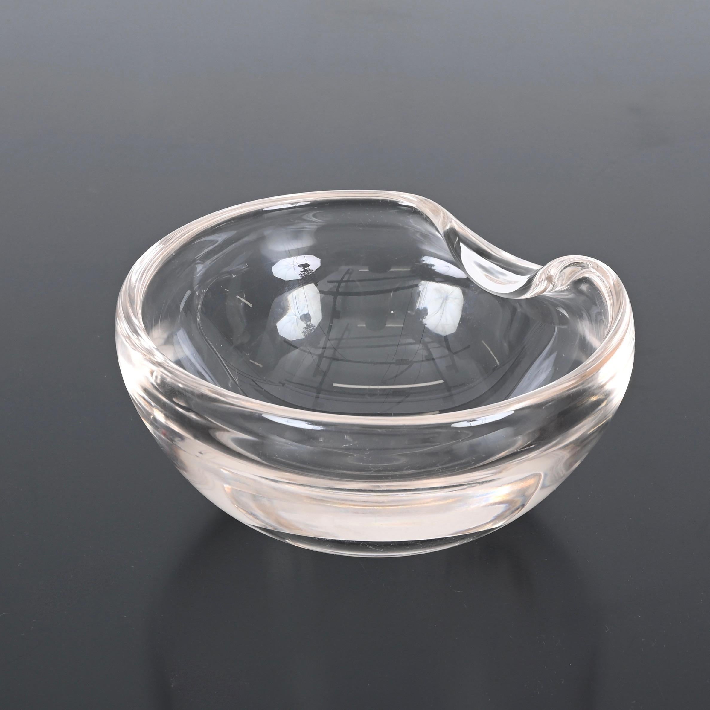 Pink Iridescent Glass Bowl by Elsa Peretti for Tiffany & Co. Signed, Italy 1980s For Sale 6
