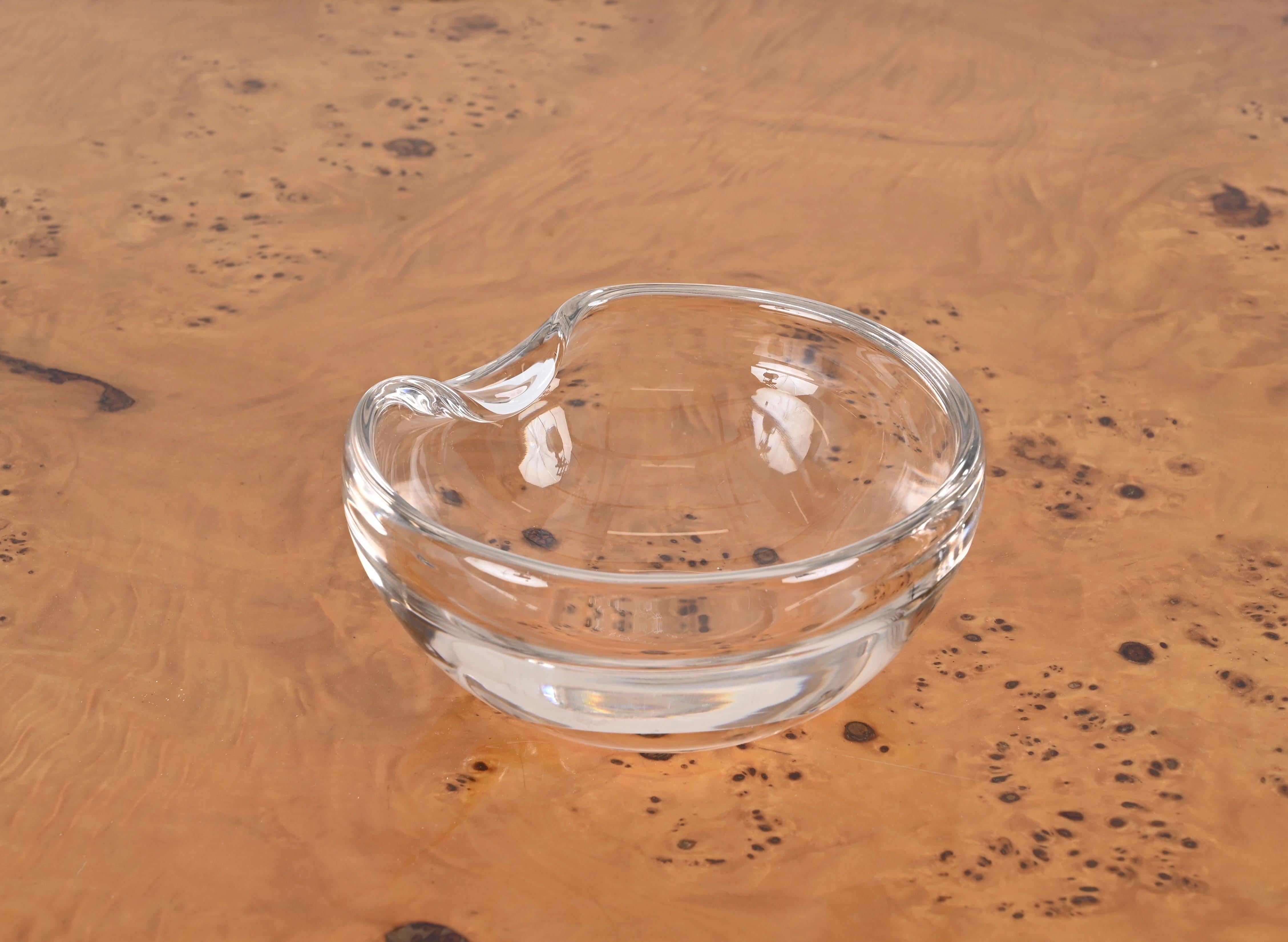 Pink Iridescent Glass Bowl by Elsa Peretti for Tiffany & Co. Signed, Italy 1980s For Sale 7