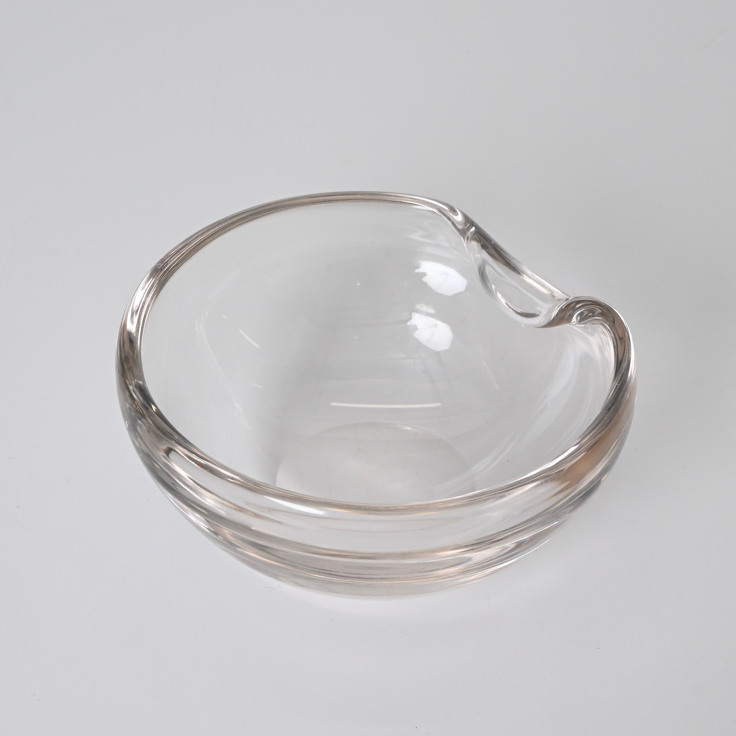 20th Century Pink Iridescent Glass Bowl by Elsa Peretti for Tiffany & Co. Signed, Italy 1980s For Sale