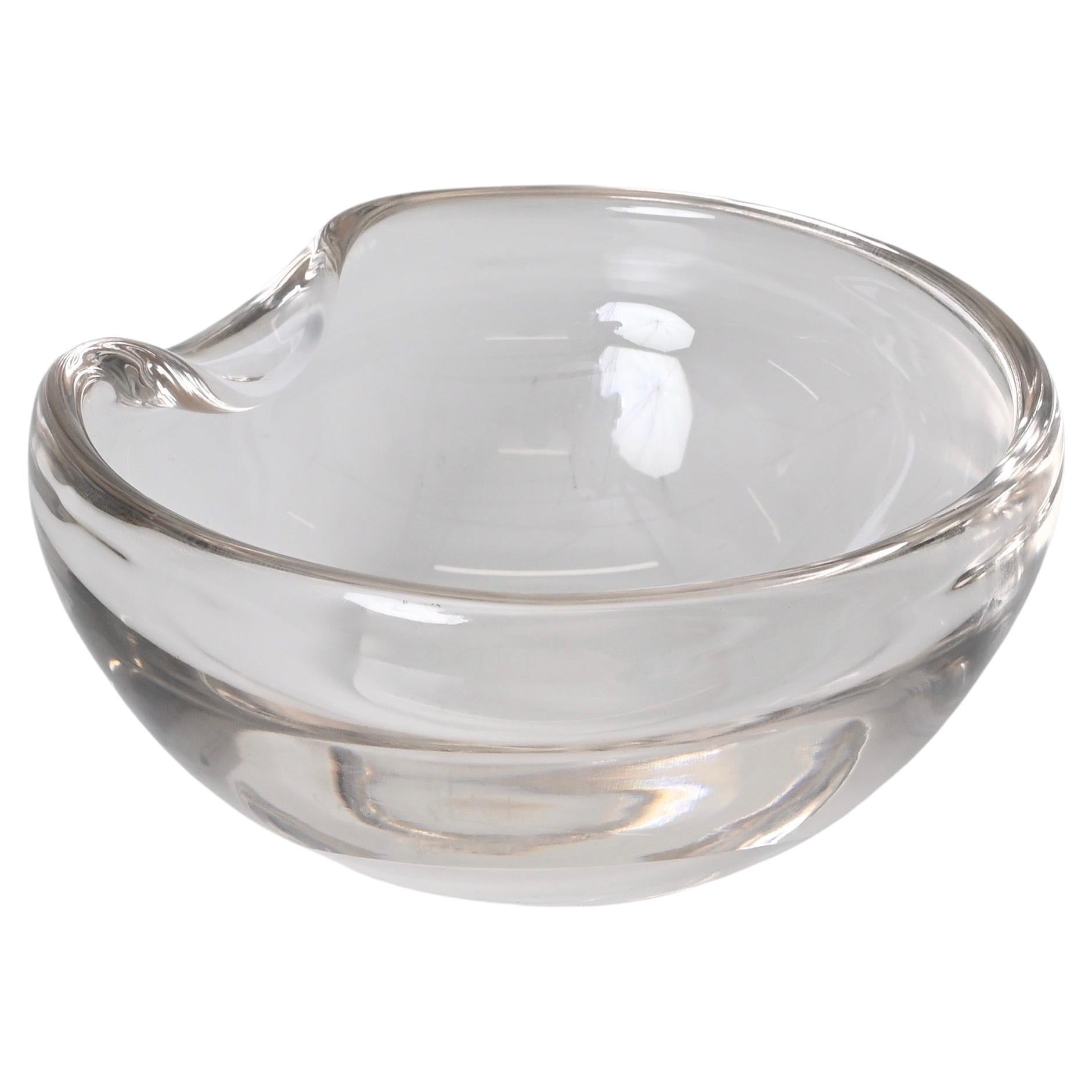 Pink Iridescent Glass Bowl by Elsa Peretti for Tiffany & Co. Signed, Italy 1980s For Sale