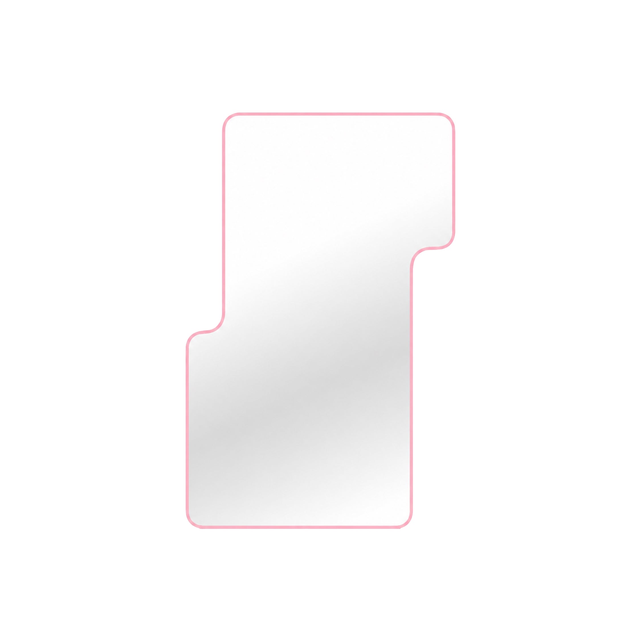 Miroir mural décoratif rose de forme irrégulière – Loveself 04 par oitoproducts