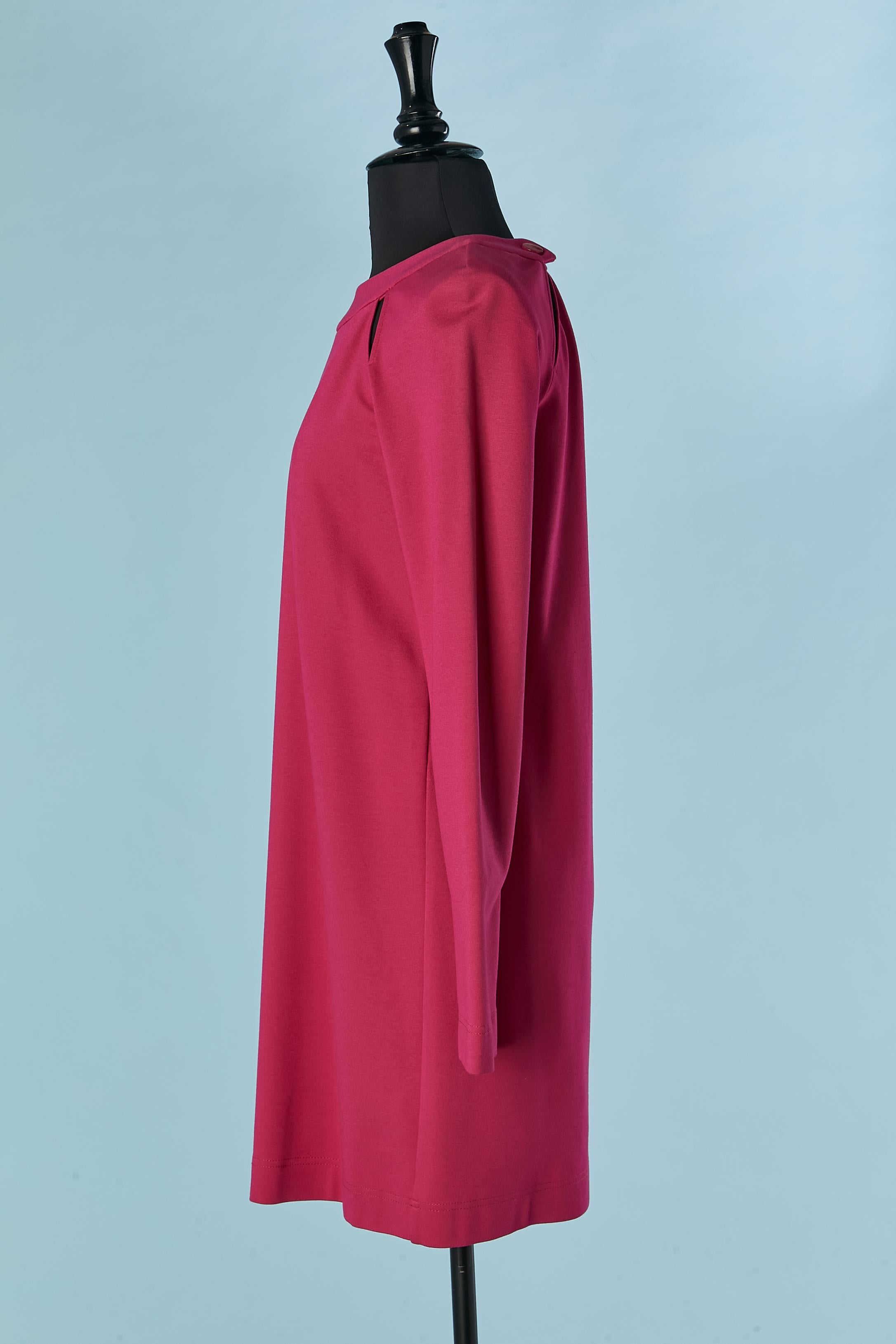 Pink jersey day dress M Missoni  In Excellent Condition For Sale In Saint-Ouen-Sur-Seine, FR