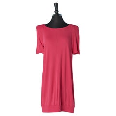 Robe en jersey rose avec pad THIERRY MUGLER