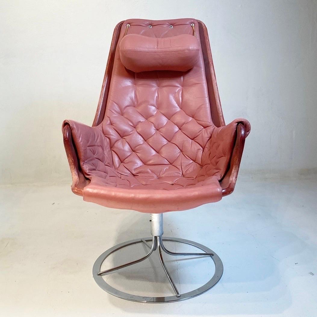Pink Jetson Chair by Bruno Mathsson for DUX, Sweden Early 1970s 2